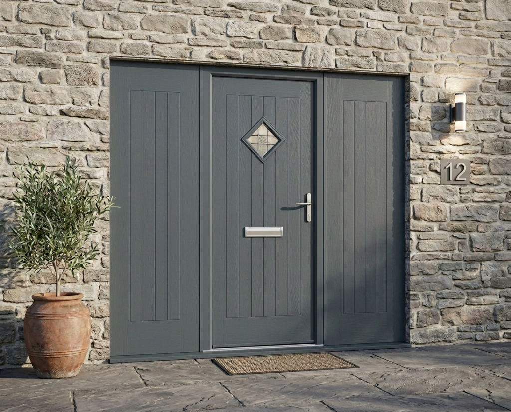 The Strachan Composite Door - Slate Grey