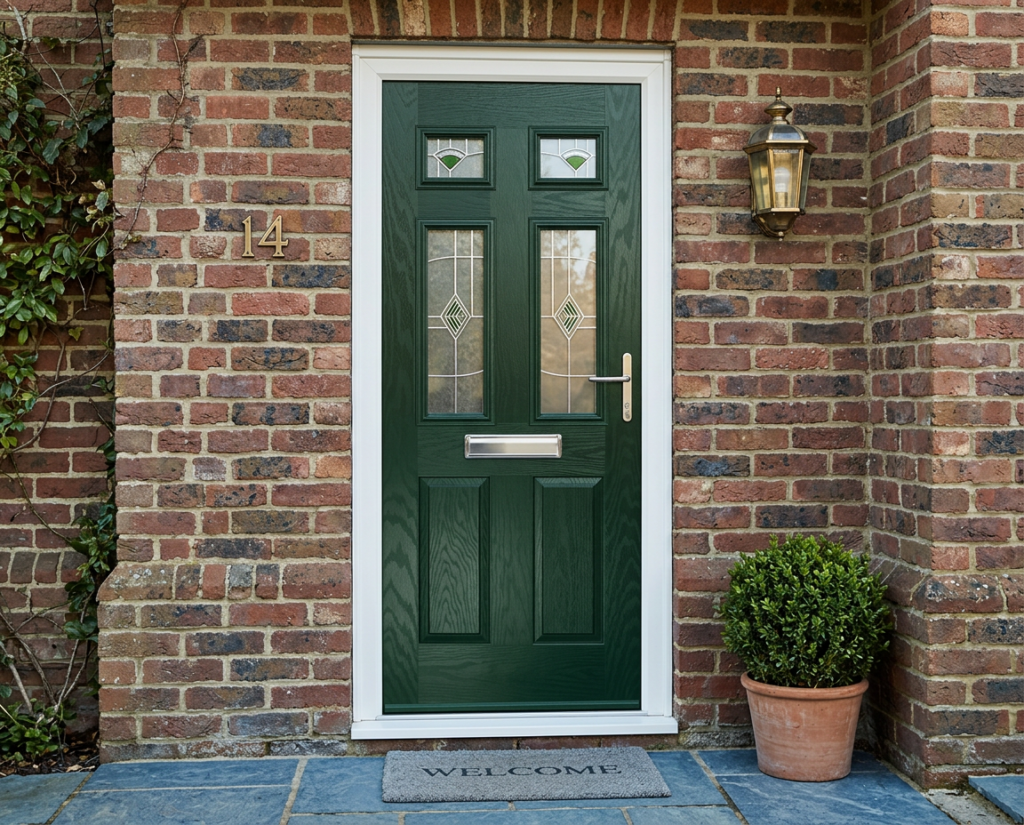 The Viduka Composite Door - Heritage Green