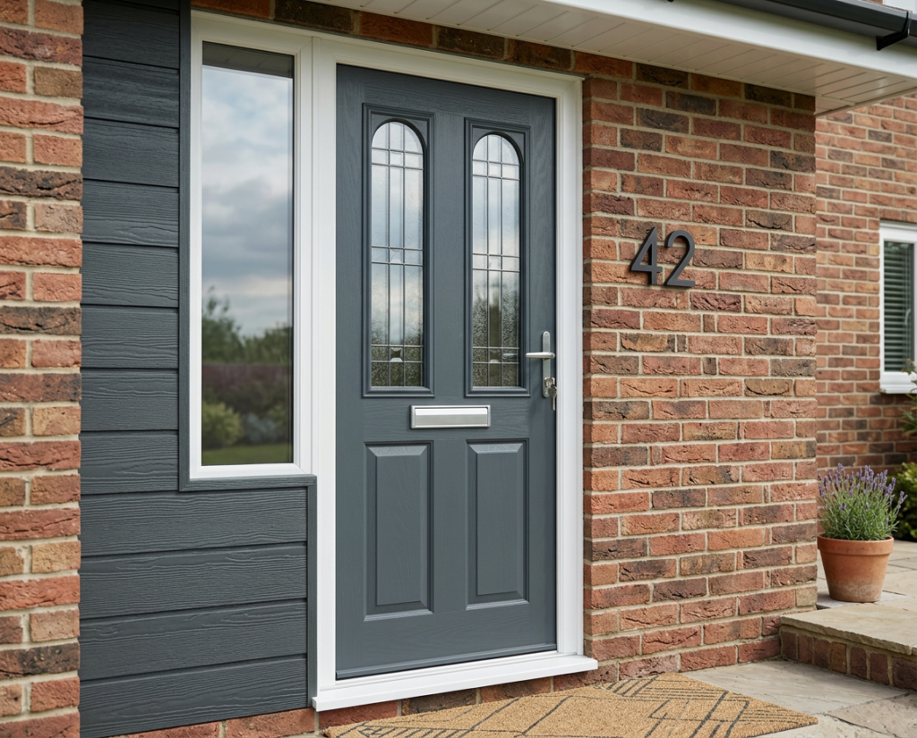 The Yeboah Composite Door - Slate Grey