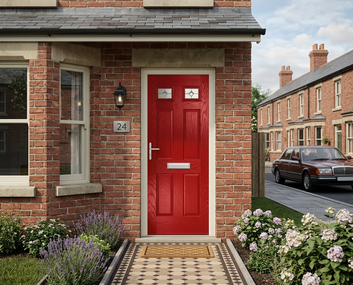 The Beckford Composite Door - Berry Red