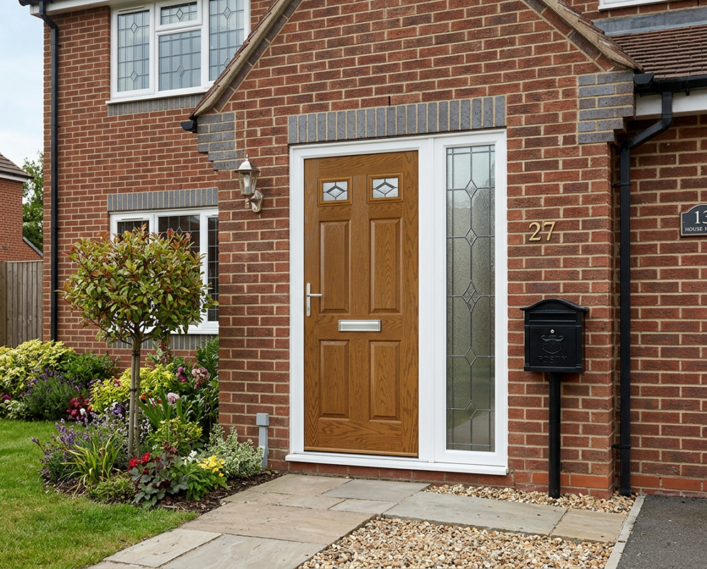 The Beckford Composite Door - Golden Oak