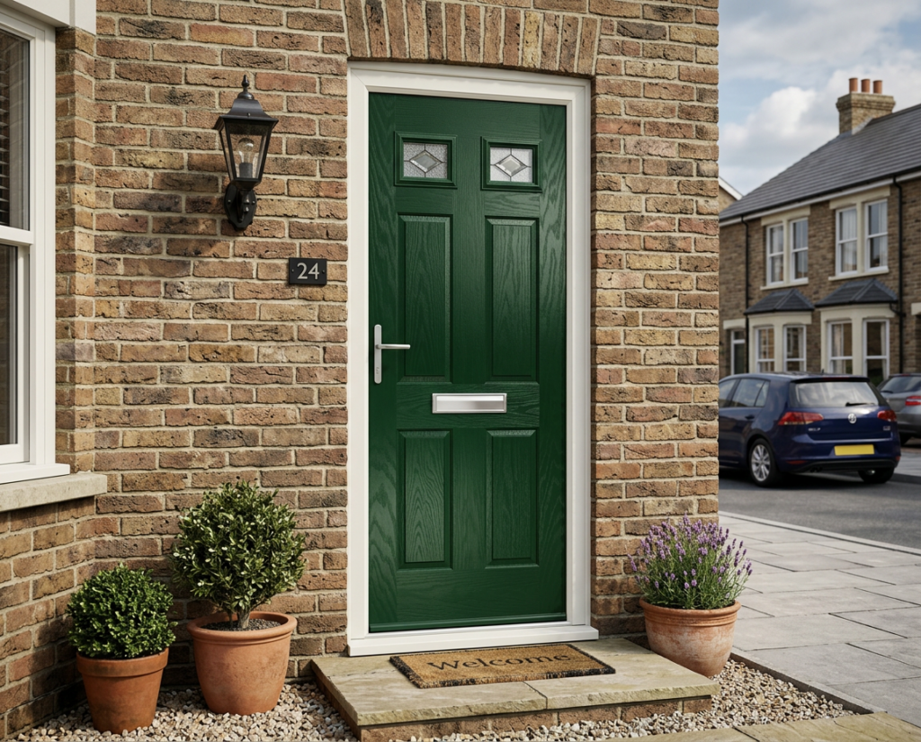 The Beckford Composite Door - Heritage Green