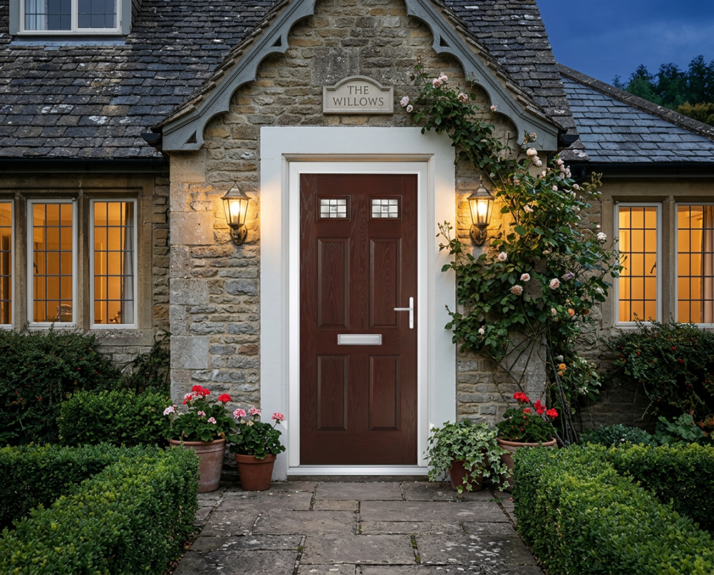 The Beckford Composite Door - Rosewood