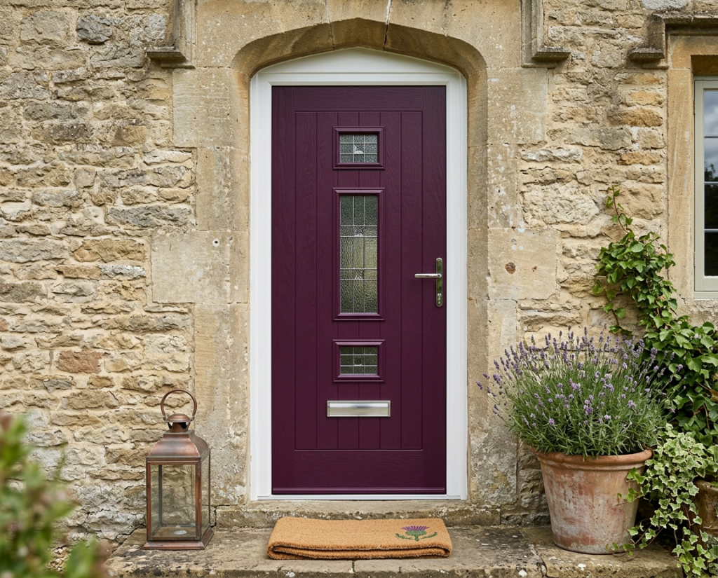 The Bielsa Composite Door - Royal Magenta