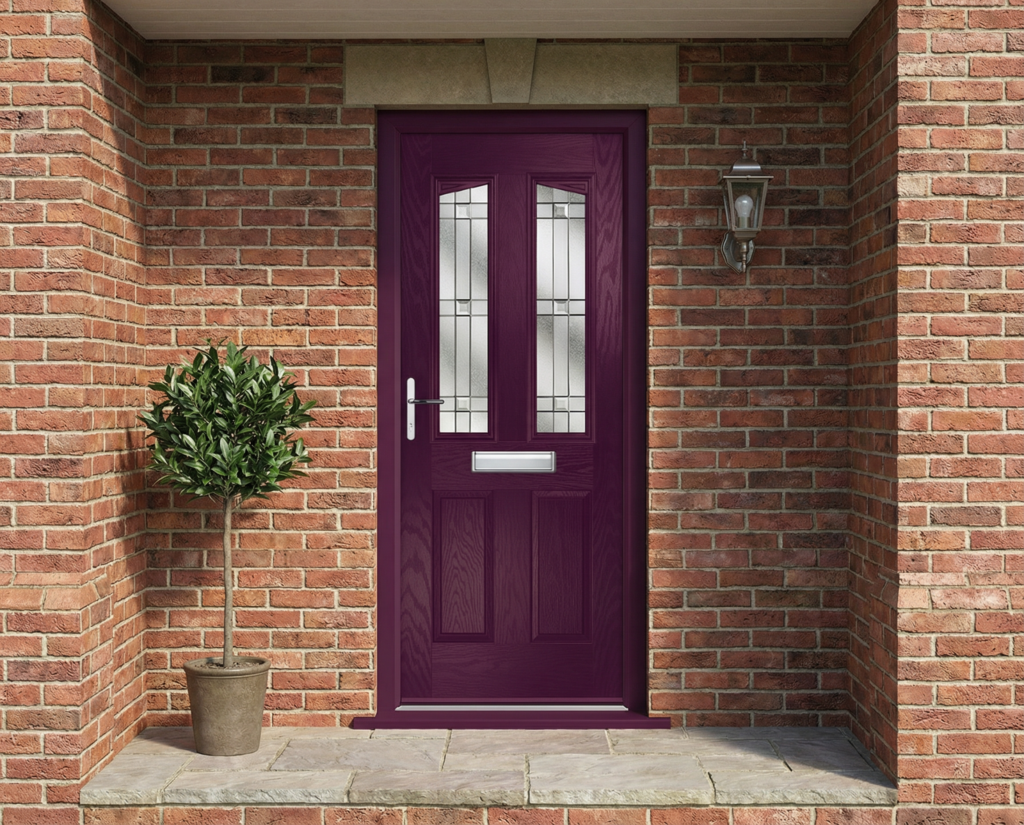 The Clarke Composite Door - Royal Magenta