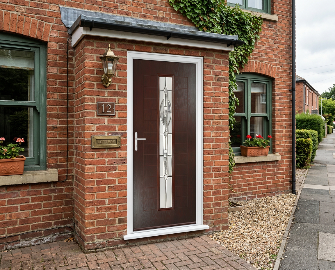 The Gray Composite Door - Rosewood