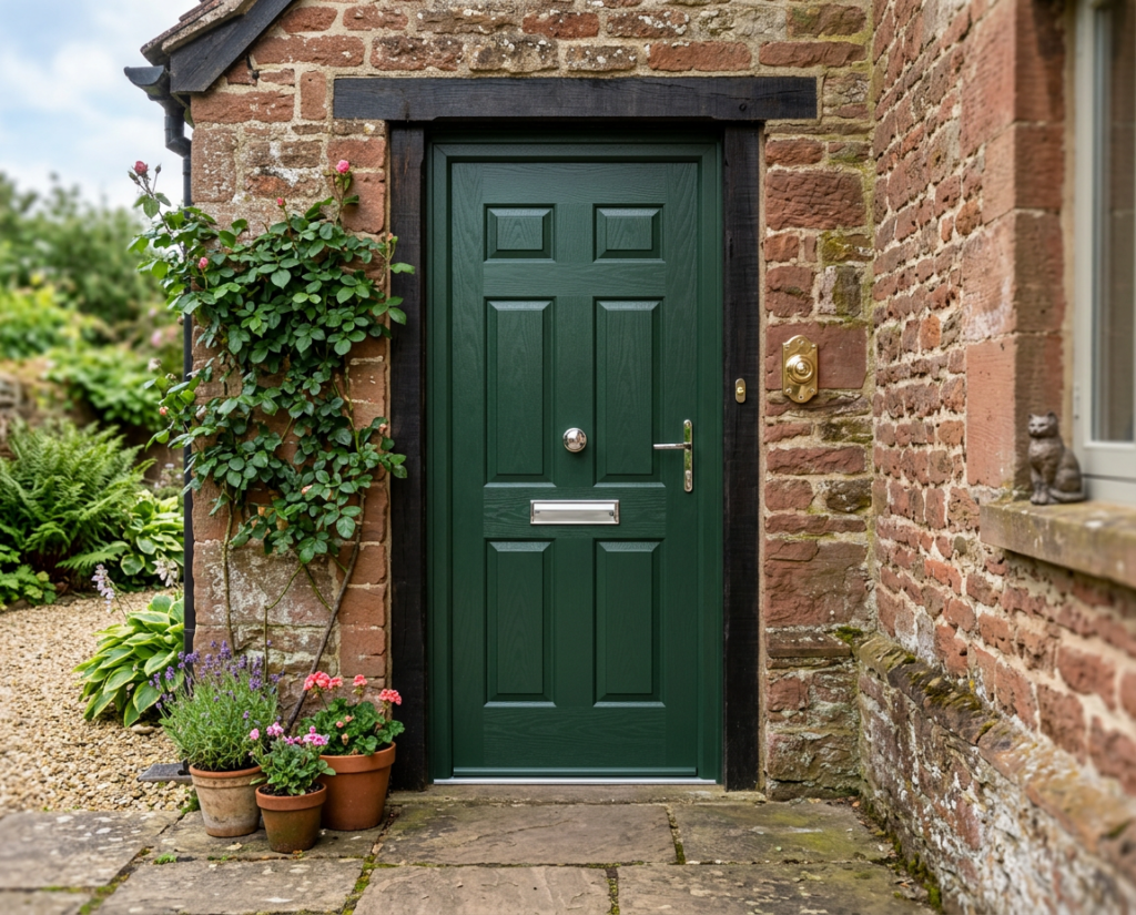 The Hall Composite Door - Heritage Green