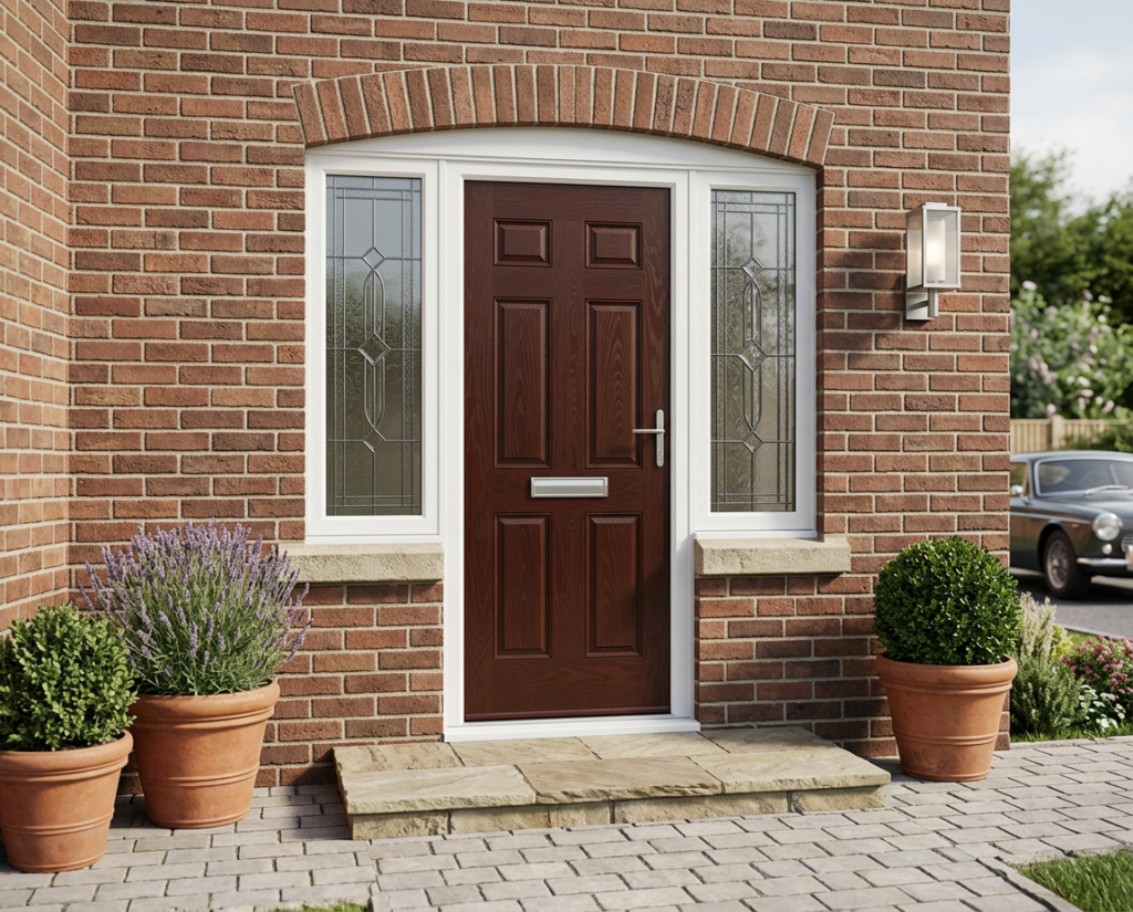 The Hall Composite Door - Rosewood