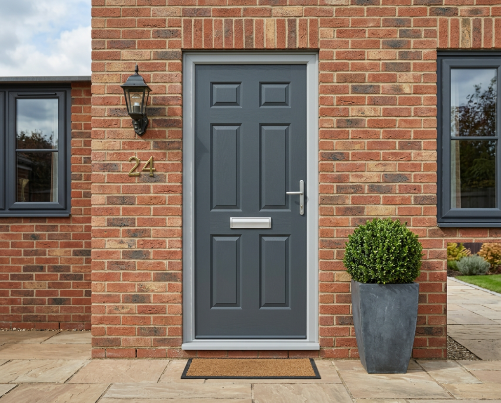 The Hall Composite Door - Slate Grey