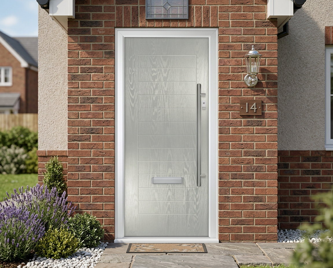 The Peacock Composite Door - Agate Grey