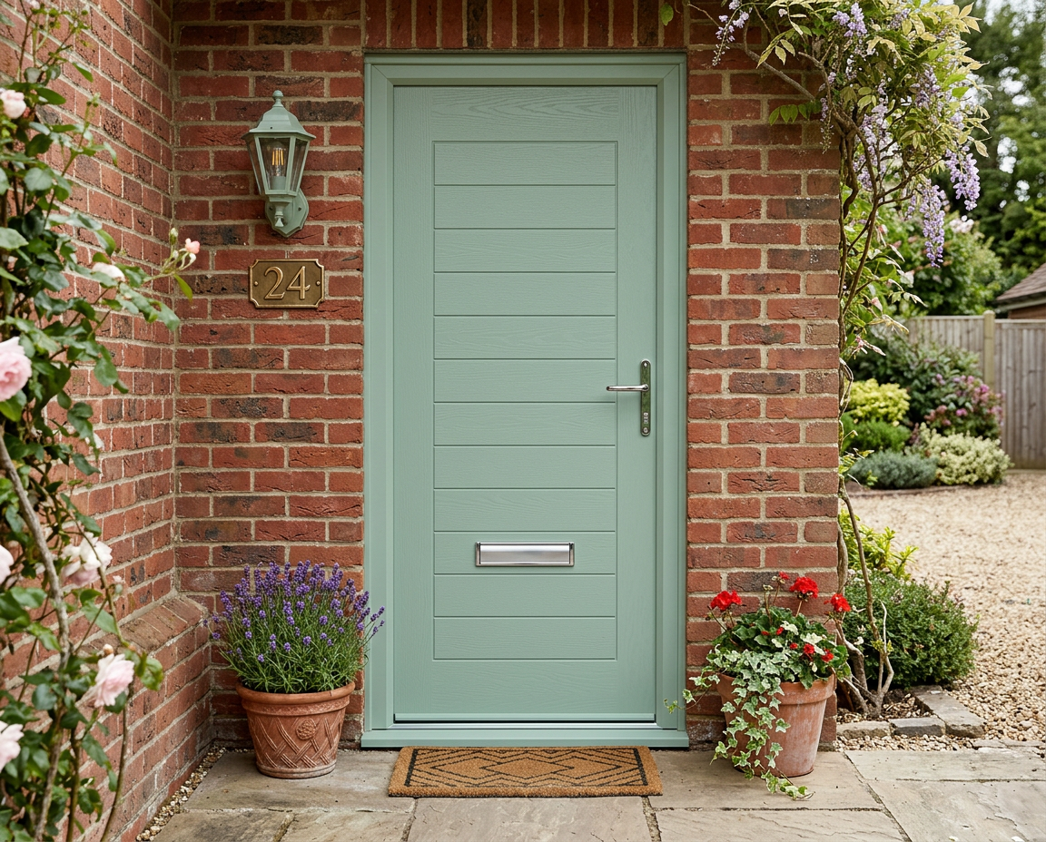 The Peacock Composite Door - Chartwell Green