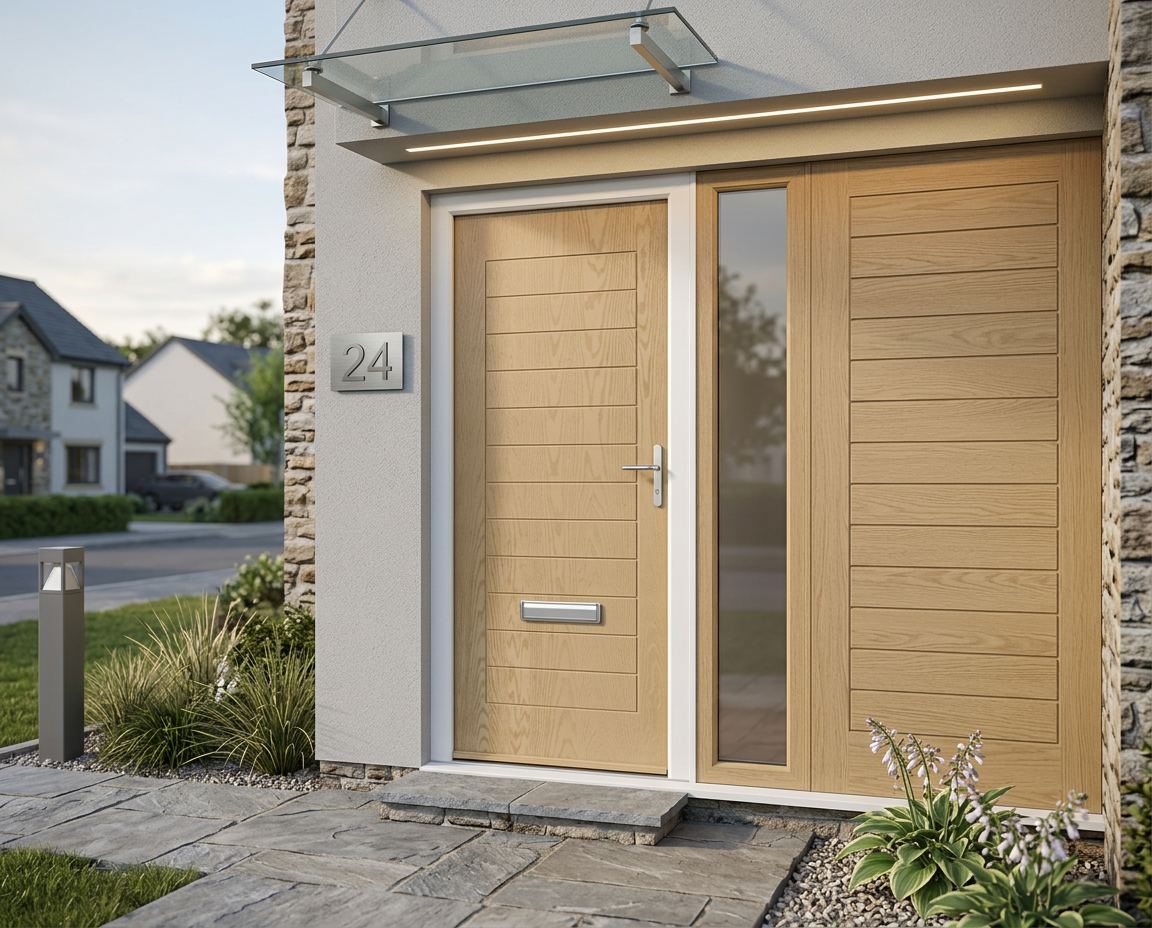 The Peacock Composite Door - Cream