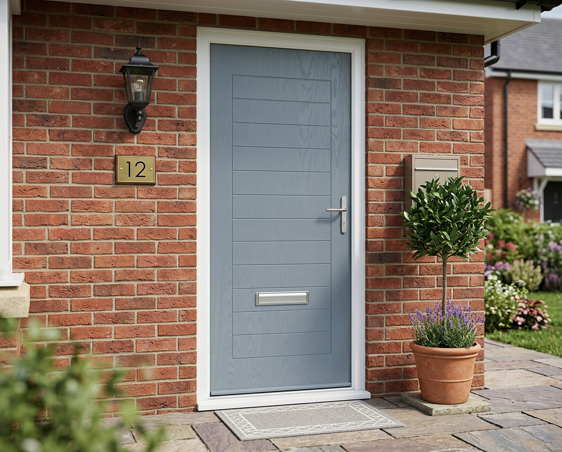 The Peacock Composite Door - Moondust Grey
