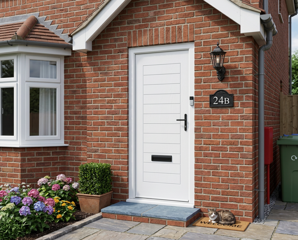 The Peacock Composite Door - White