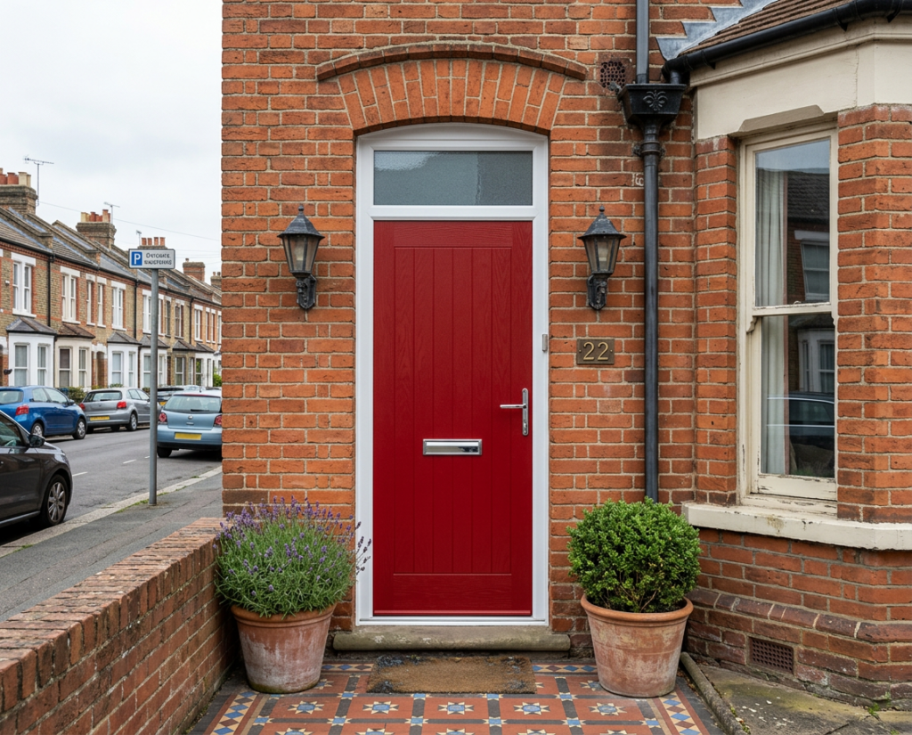 The Phillips Composite Door - Berry Red