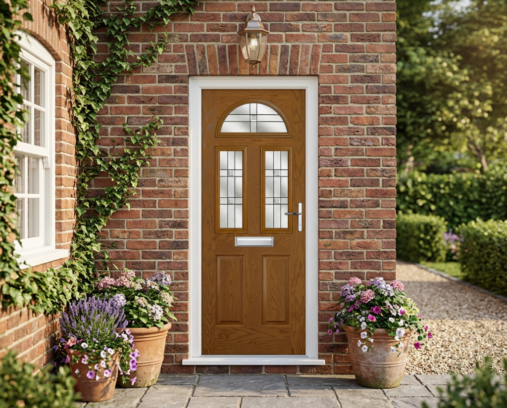 The Sinfield Composite Door - Golden Oak