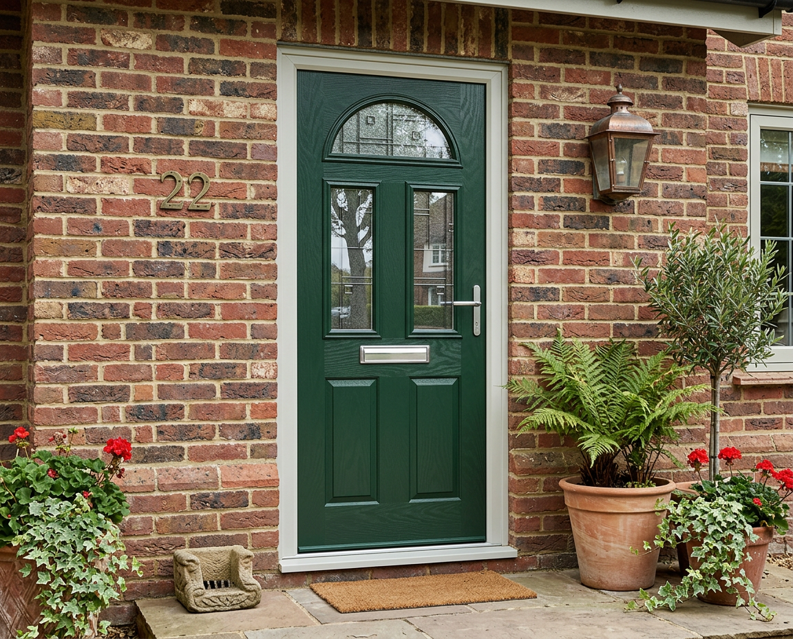 The Sinfield Composite Door - Heritage Green